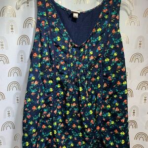 Merona Navy Floral Blouse